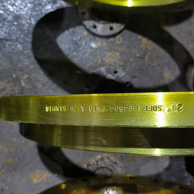 جودة  Slip On ANSI Pipe Flange Yellow Painting SCH5s-SCH160 Wall Thickness مصنع